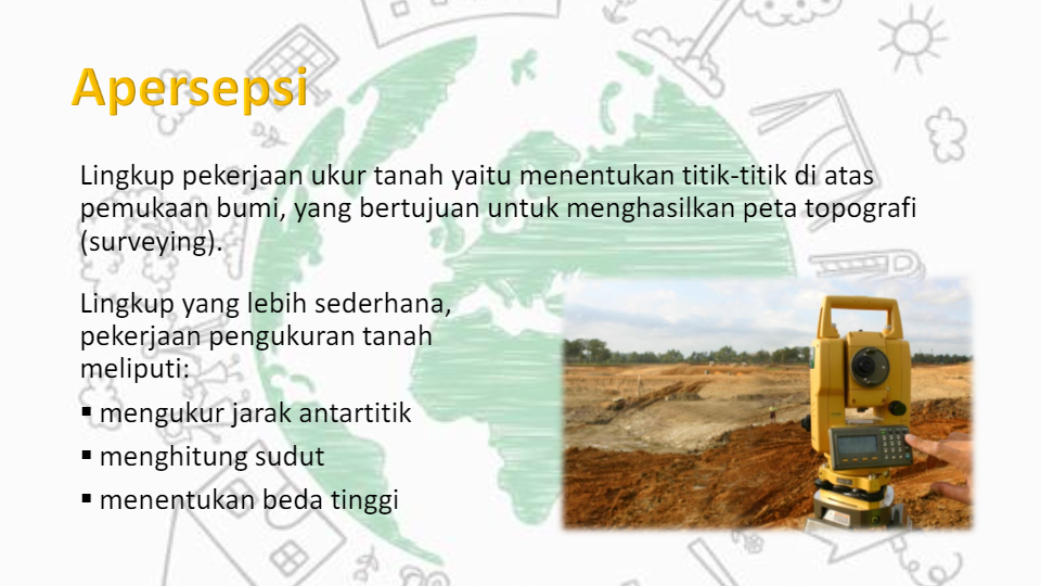 Jenis-jenis Alat Survei Pemetaan | Architecture - Quizizz