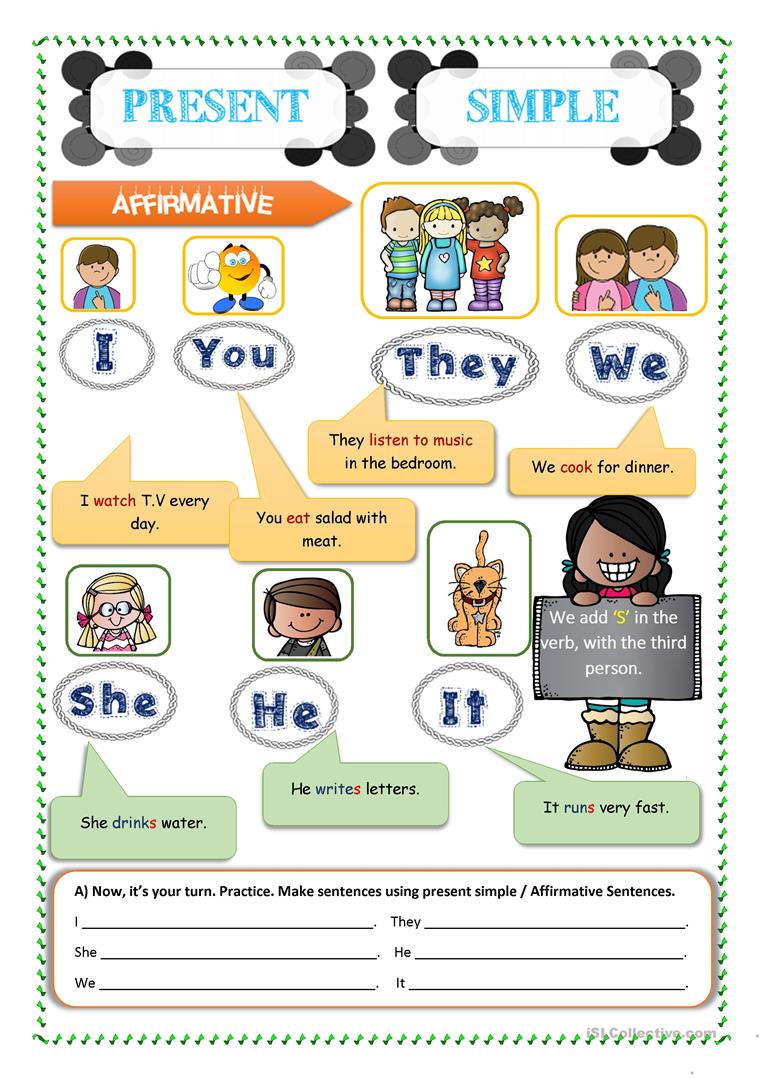 Present Simple/ Affirmative | Quizizz