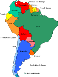 países da américa do sul - Série 4 - Questionário