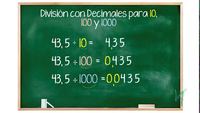 División de decimales Tarjetas didácticas - Quizizz