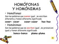 Homófonos y homógrafos - Grado 3 - Quizizz