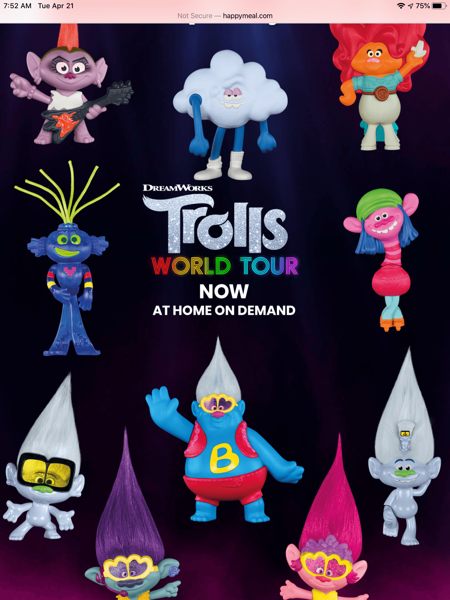 trolls mcdonald's toys 2020