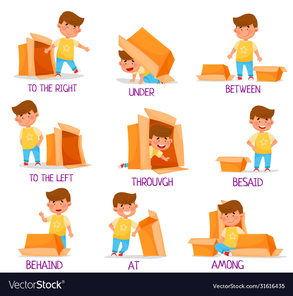 Prepositions (through-over-under-across-around)