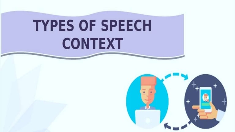 type of speech context quiz