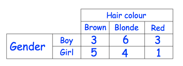 Two Way Frequency Tables
