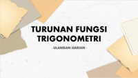 turunan kedua fungsi trigonometri - Kelas 12 - Kuis