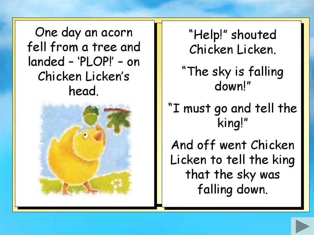 The story of Chicken Licken | English - Quizizz