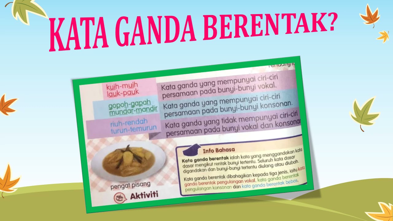 KATA GANDA BERENTAK