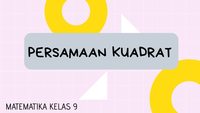 Persamaan Satu Variabel - Kelas 9 - Kuis