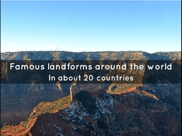 Landforms Of The World | 146 Plays | Quizizz