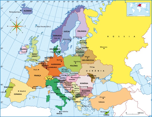 paises en europa Tarjetas didácticas - Quizizz