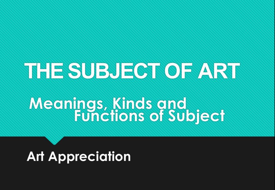 Solved] ART APPRECIATION 1 Factual, Conventional, and Subjective
