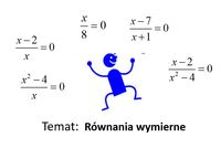 Równania i nierówności - Klasa 12 - Quiz