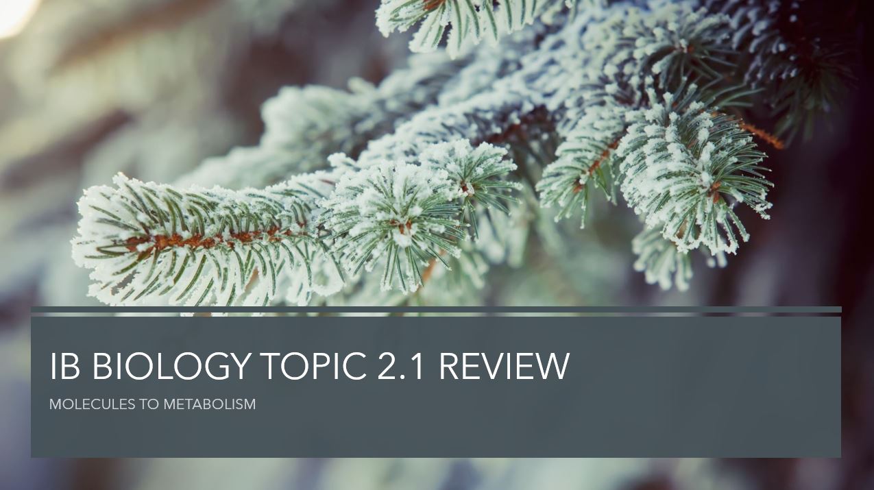 IB Biology Topic 2.1 Review | 1.3K Plays | Quizizz