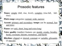 Q1W7D4A4 Prosodic Features Of Speech Quizizz