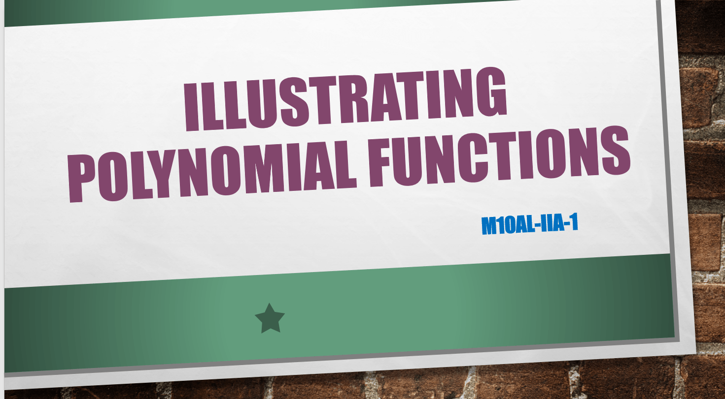 Illustrating Polynomial Functions | 239 plays | Quizizz