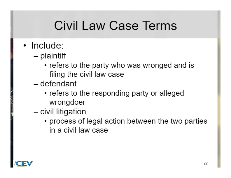 Civil and Criminal Law | Other - Quizizz