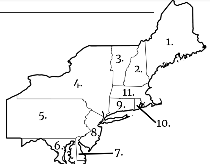 Northeast Region States Quiz | 840 plays | Quizizz