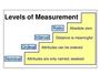 Levels of Measurements