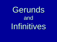 Infinitives Flashcards - Quizizz