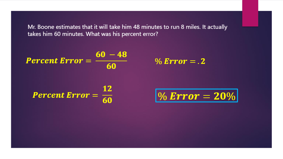 percent-error-mathematics-quizizz