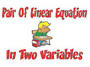 linear equation in two variables IX