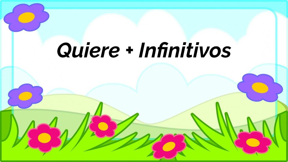 Infinitivos Tarjetas didácticas - Quizizz