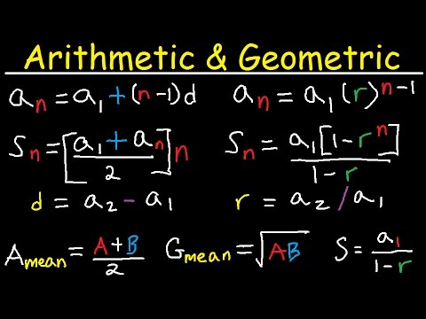 Mathletes Arithmetic & Geometric Sequences (No graphs) - Quizizz