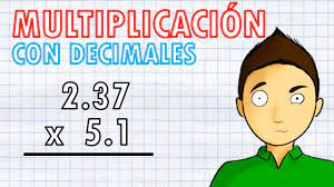 Multiplicando Decimais Flashcards - Questionário